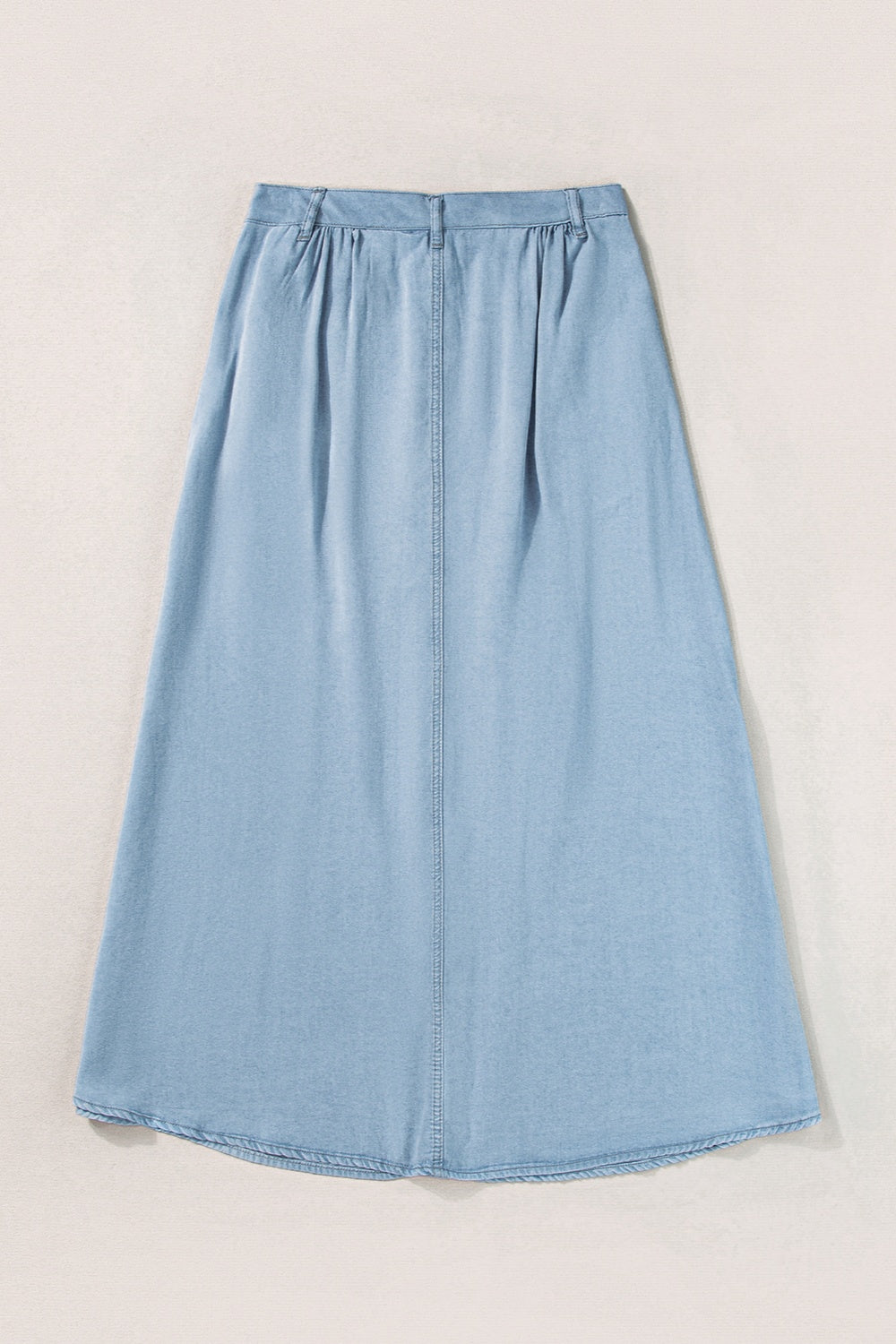 Dorothy Snap Down High Waist Denim Skirt