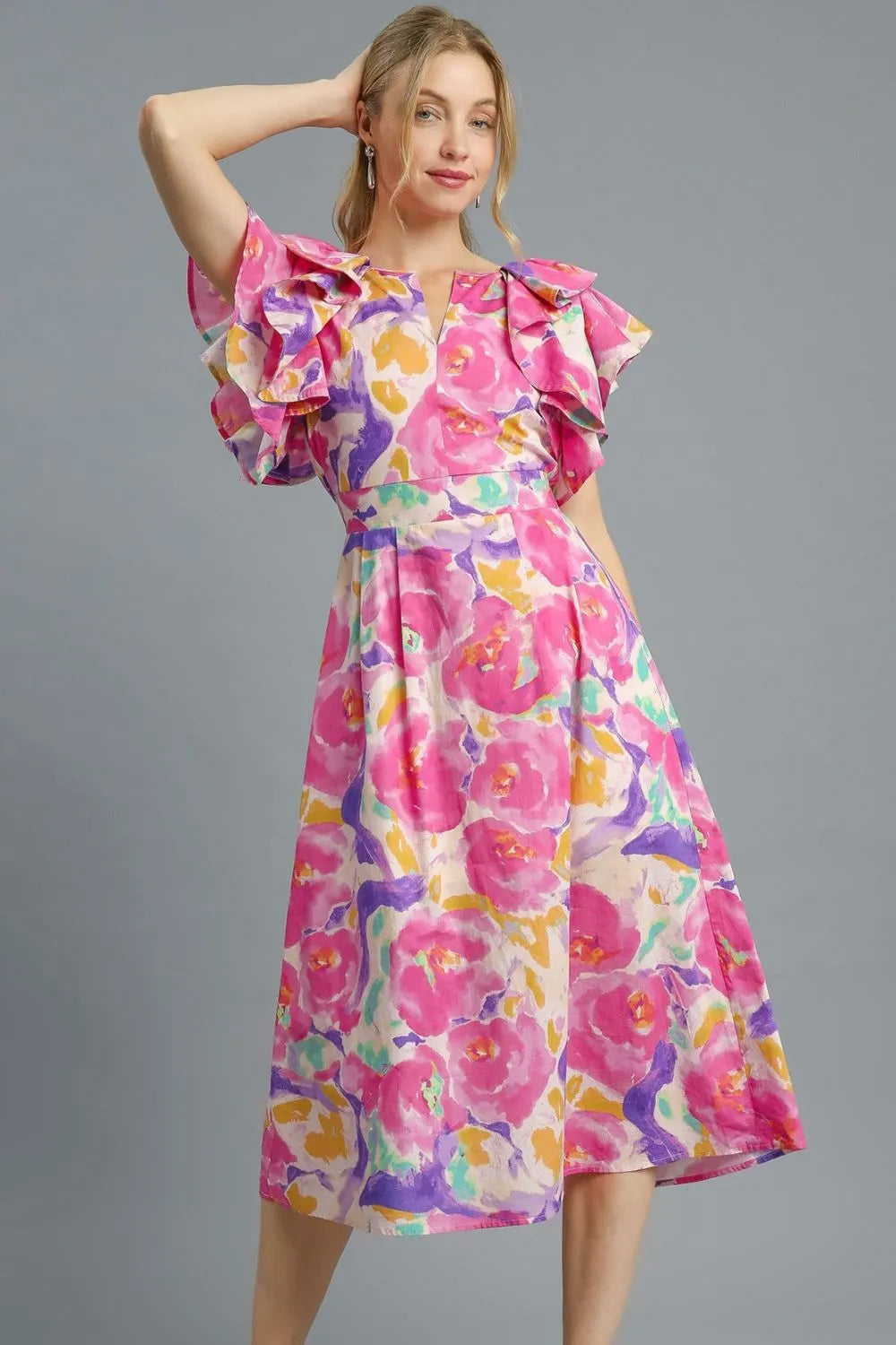 cantara ruffled midi dress Bardot Cantara Ruffled Midi Dress