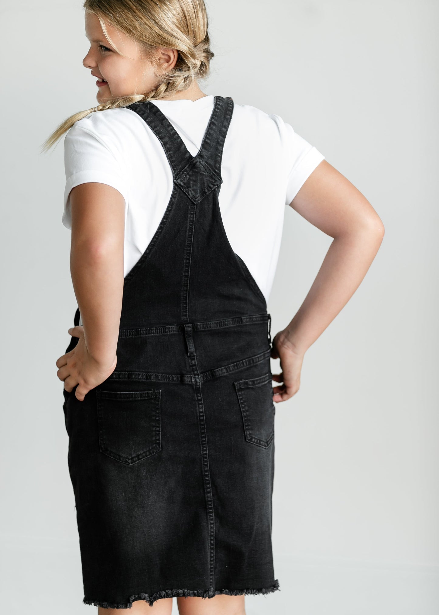 Aria Girls Denim Overall Jumper Dress - FINAL SALE