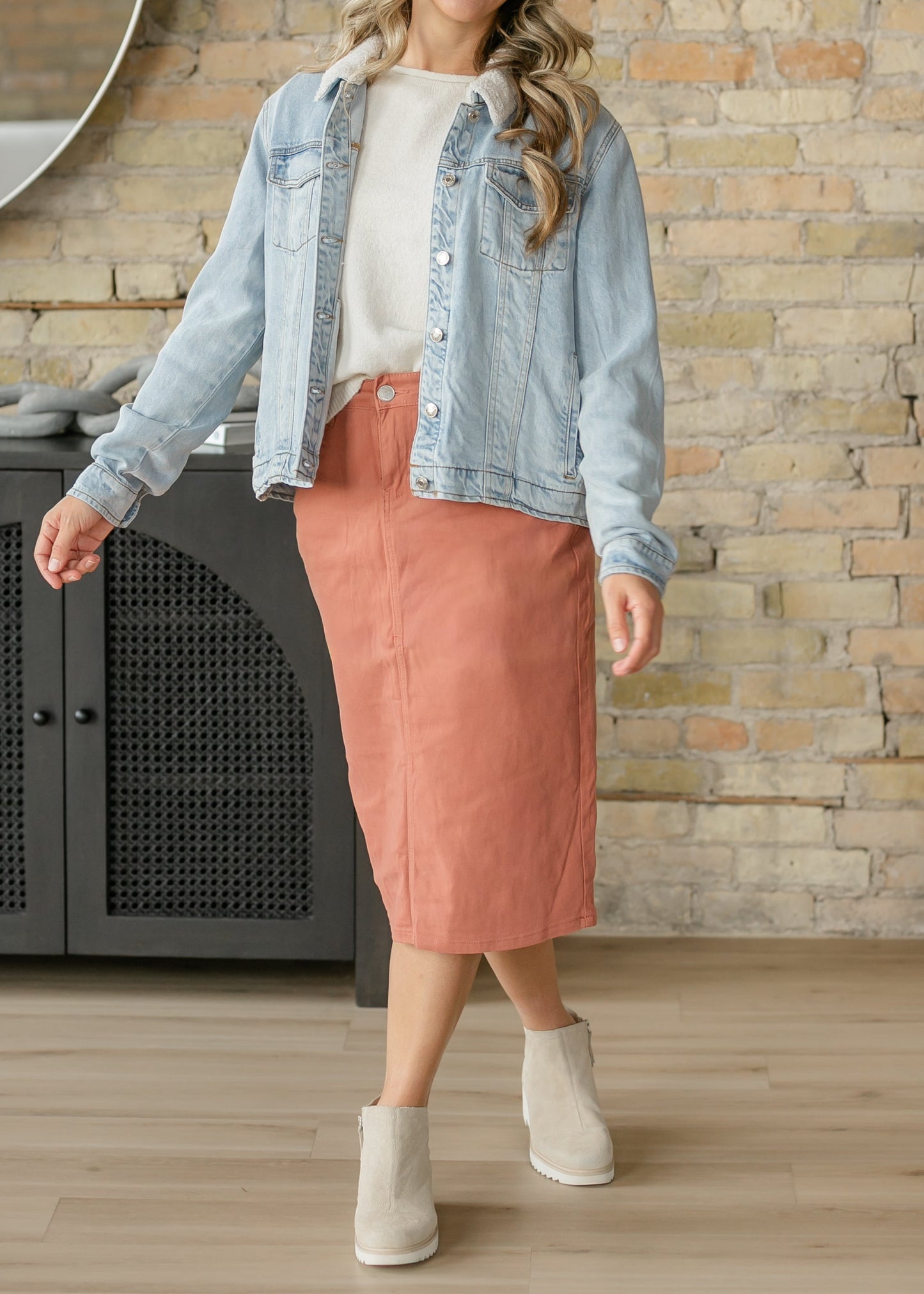 Remi Sienna Denim Midi Skirt - FINAL SALE