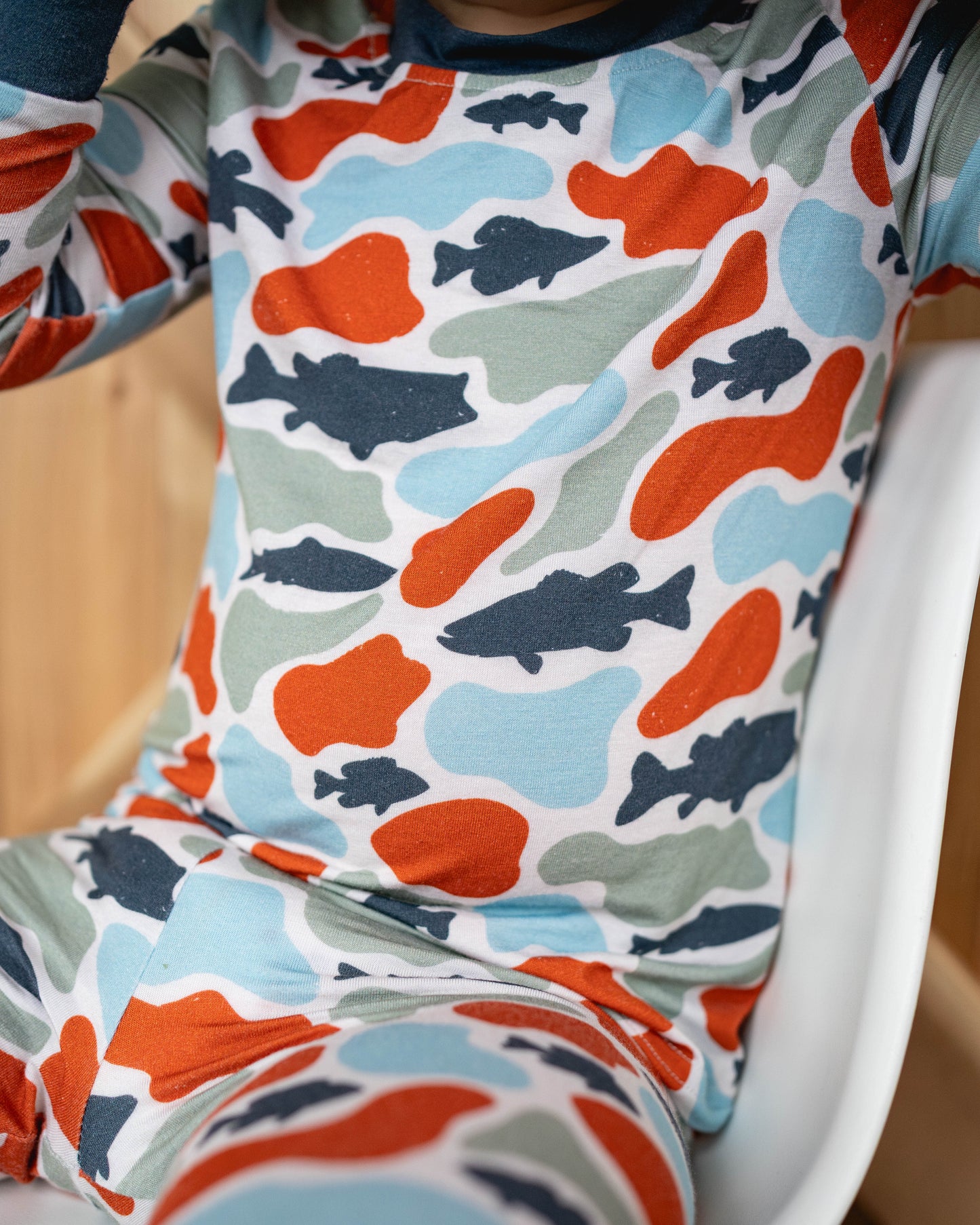 Loren Camo Fish Bamboo PJ Set