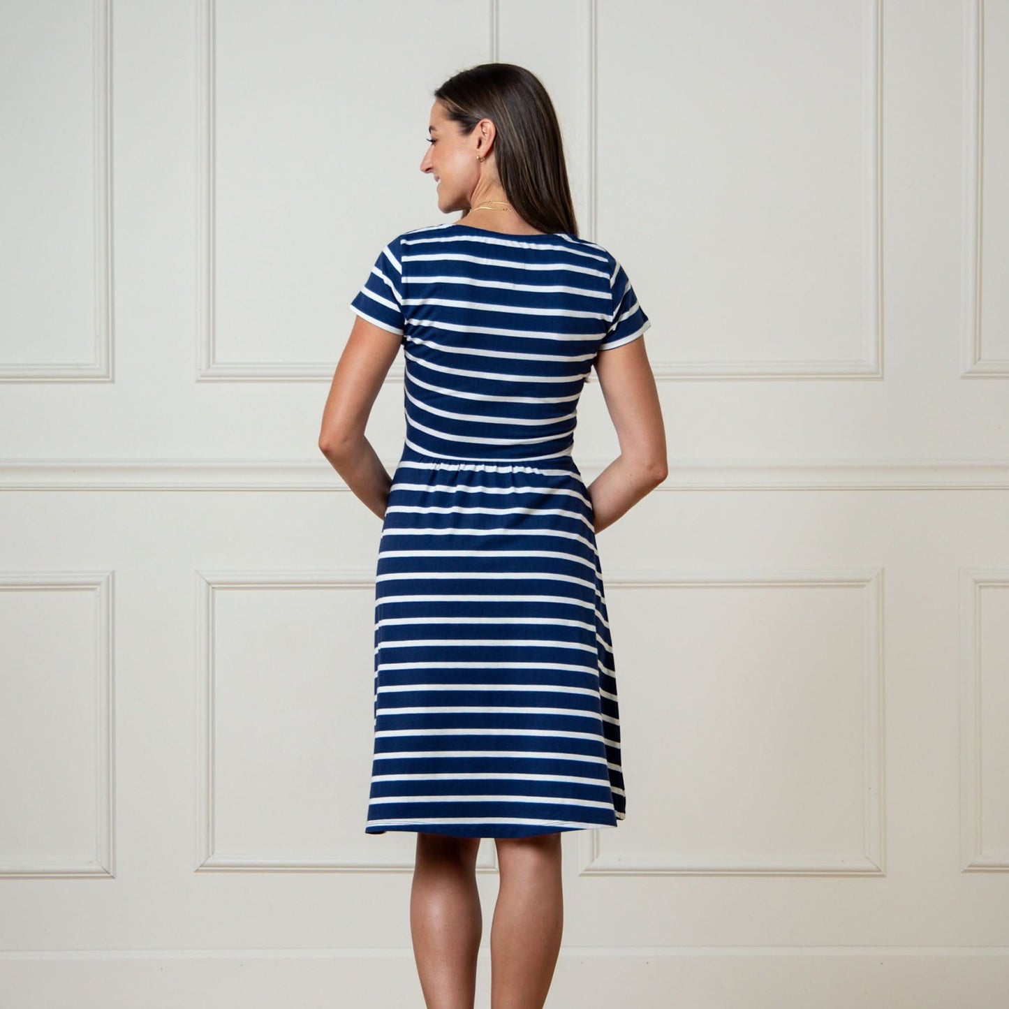 Peggie Organic Tie-Waist Knit Dress