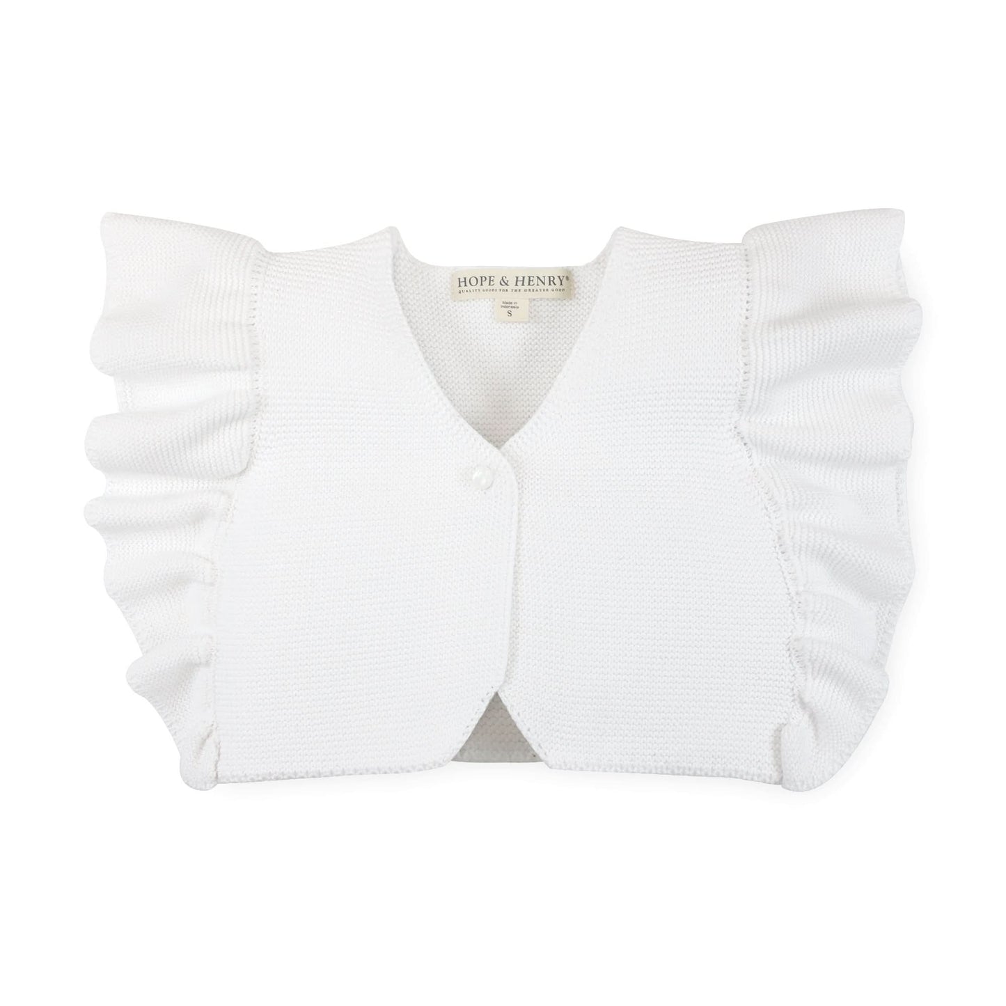 Lila Ruffle Sleeve Sweater Vest Girls
