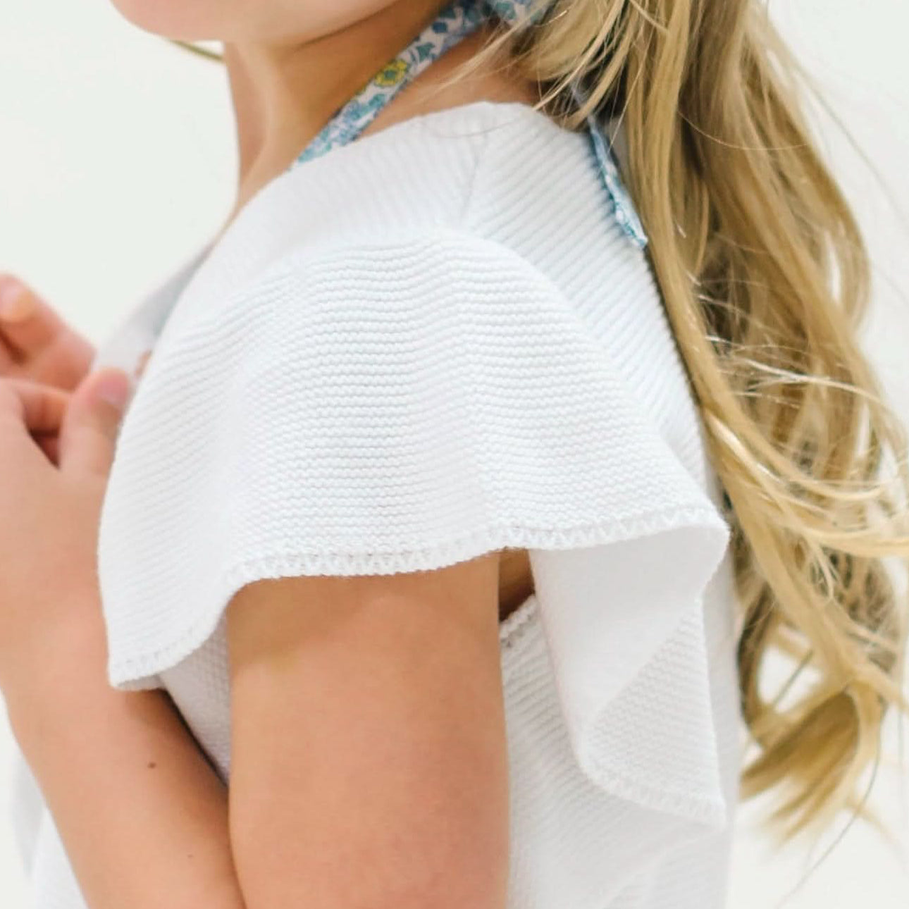 Lila Ruffle Sleeve Sweater Vest Girls