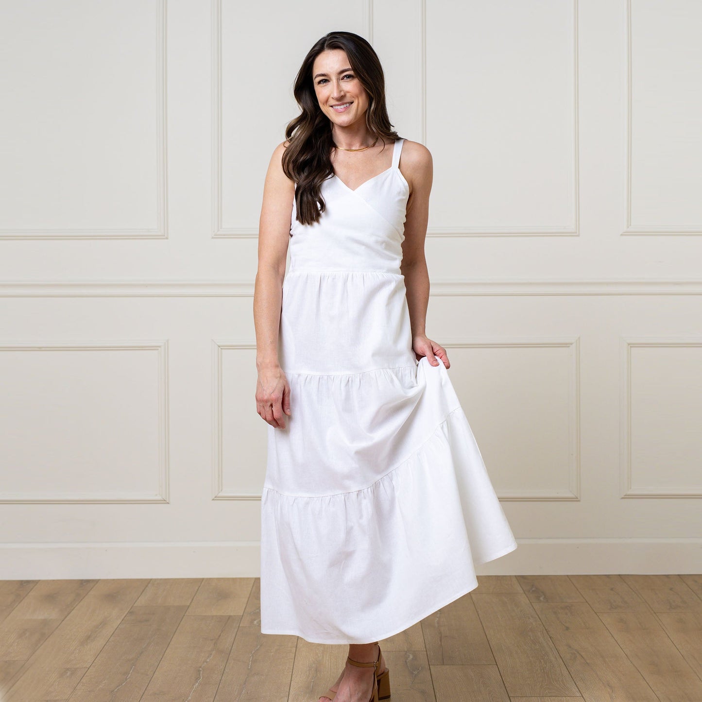 Catie Tiered Wrap Dress