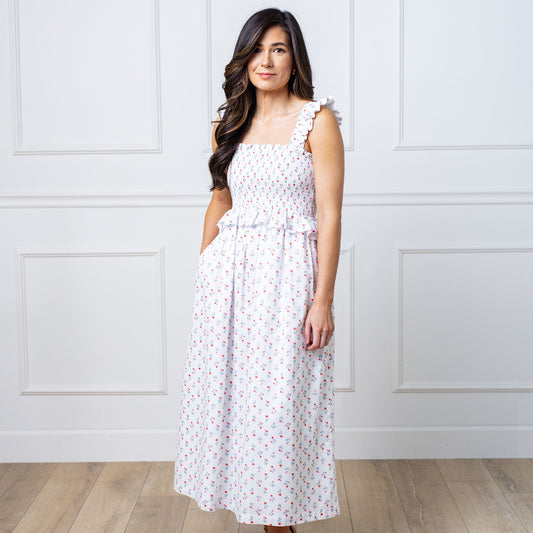 Bea Organic Smocked Sundress