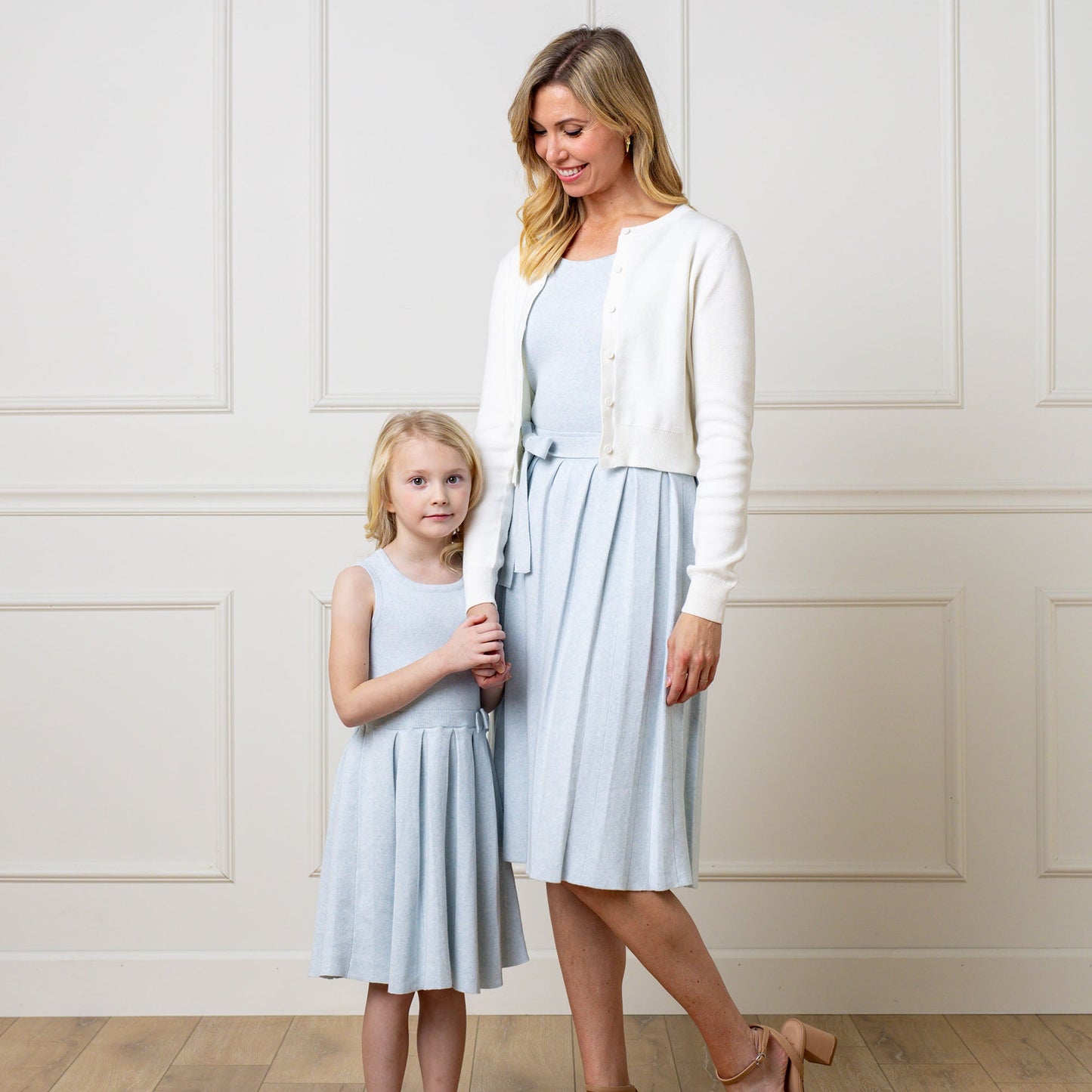 Abigail Organic Pleated Sweater Knit Dress
