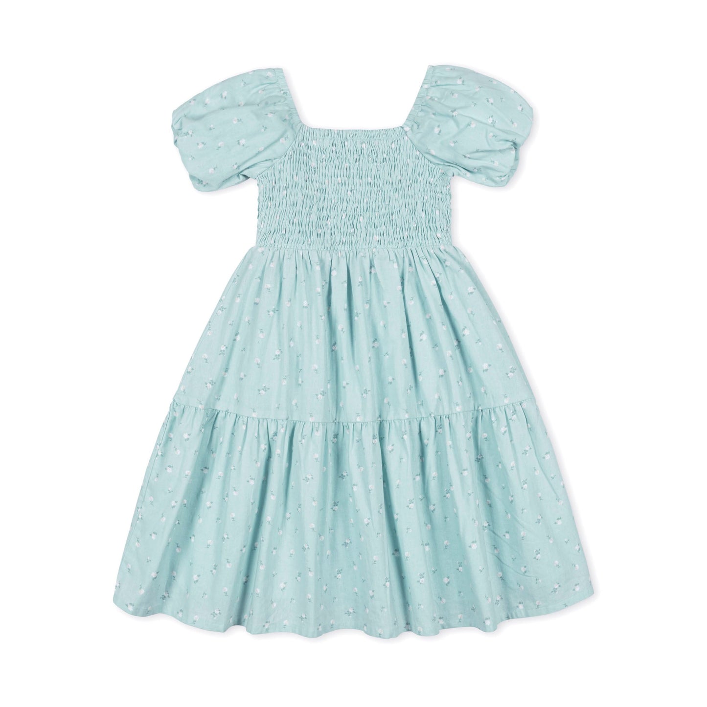 Liliana Smocked Bubble Sleeve Dress
