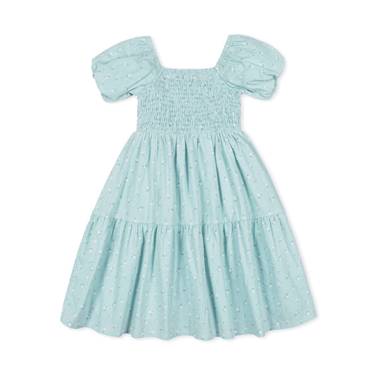 Liliana Smocked Bubble Sleeve Dress
