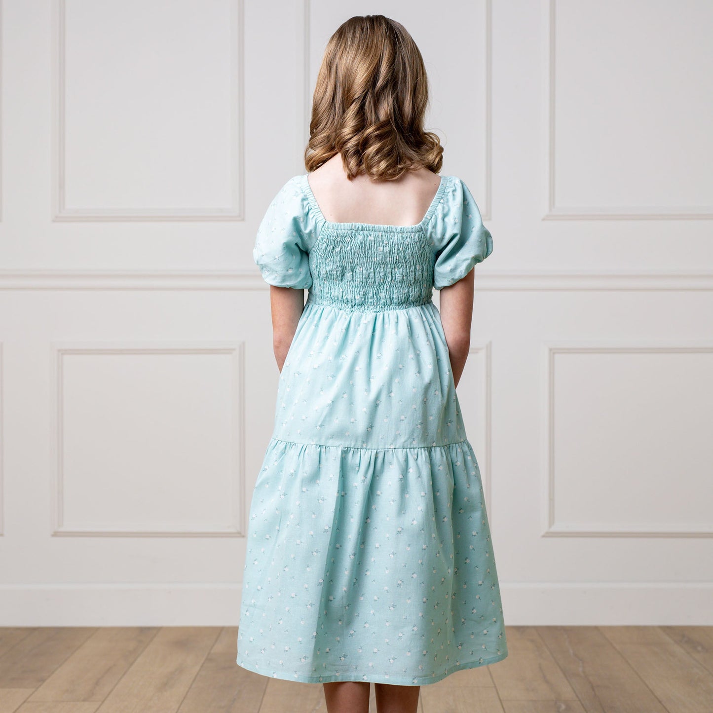 Liliana Smocked Bubble Sleeve Dress