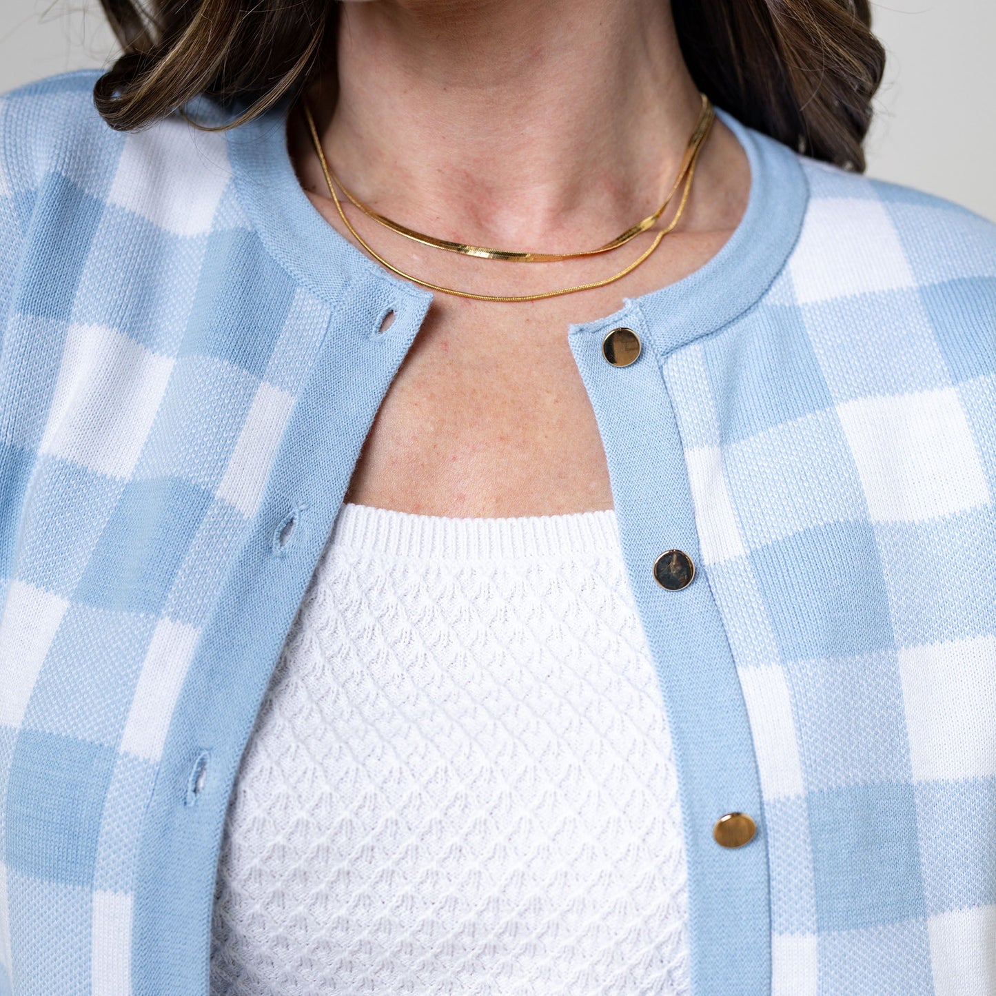 Betty Organic Intarsia Sweater Cardigan