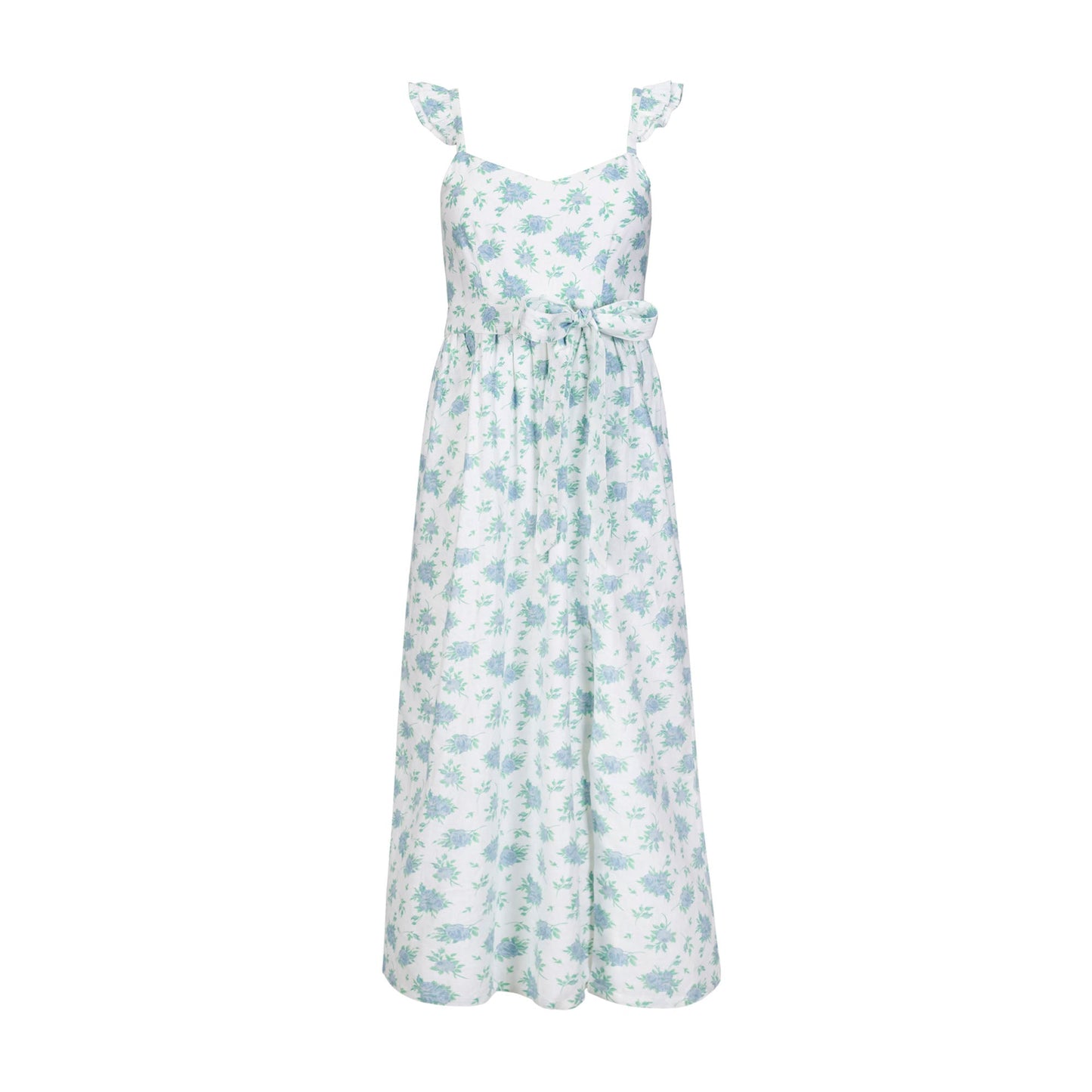 Katherine Linen Flutter Party Dress
