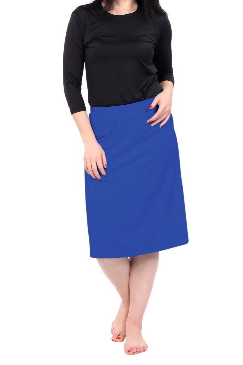 Evie Modest Knee Length Swim, and Sports Skirt with UPF 50+ UV protection