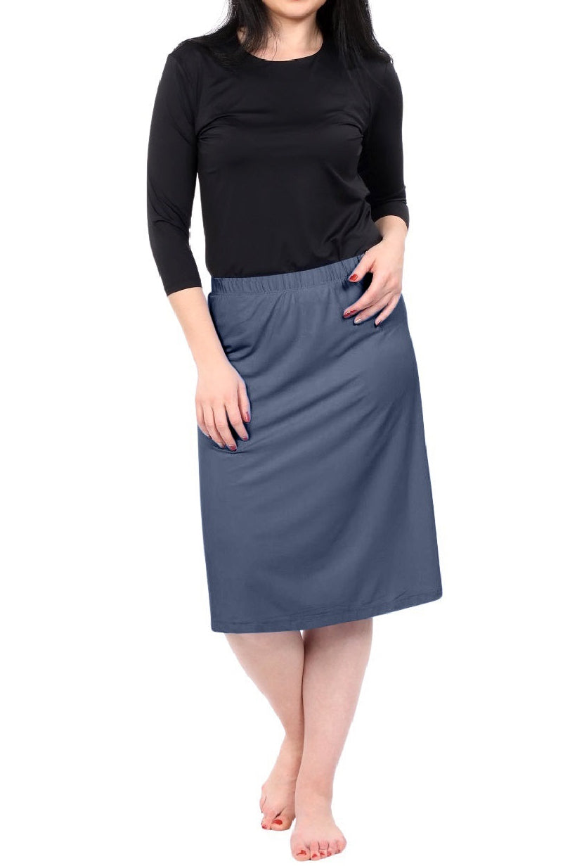 Evie Modest Knee Length Swim, and Sports Skirt with UPF 50+ UV protection