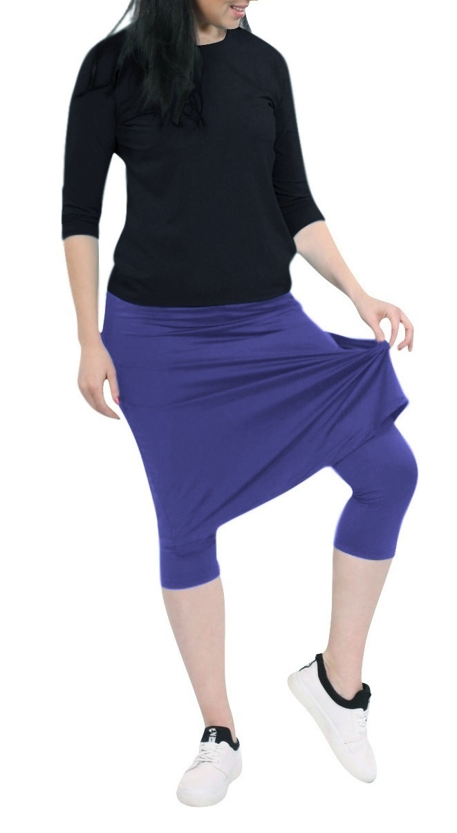 Tabitha Modest Swim and Sports Midi Skirt with Attached Leggings - UPF 50 Protection