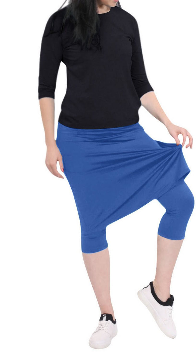 Tabitha Modest Swim and Sports Midi Skirt with Attached Leggings - UPF 50 Protection