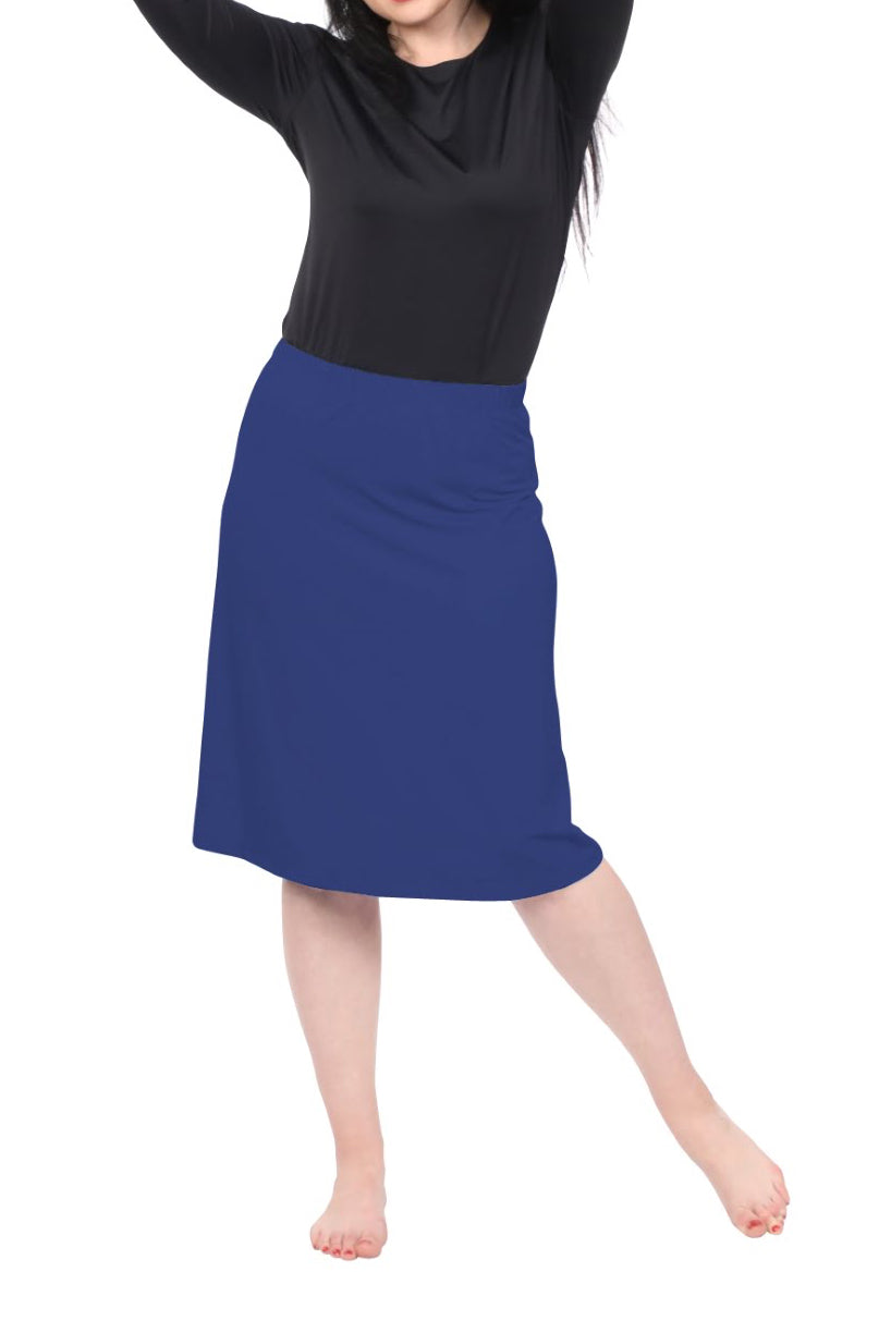 Evie Modest Knee Length Swim, and Sports Skirt with UPF 50+ UV protection