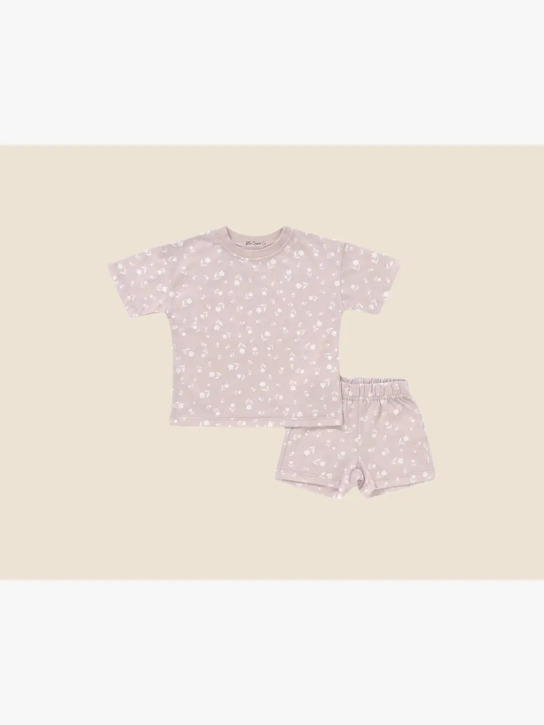 Wayne Emoji/Smiley face Short Sleeve Baby Lounge set