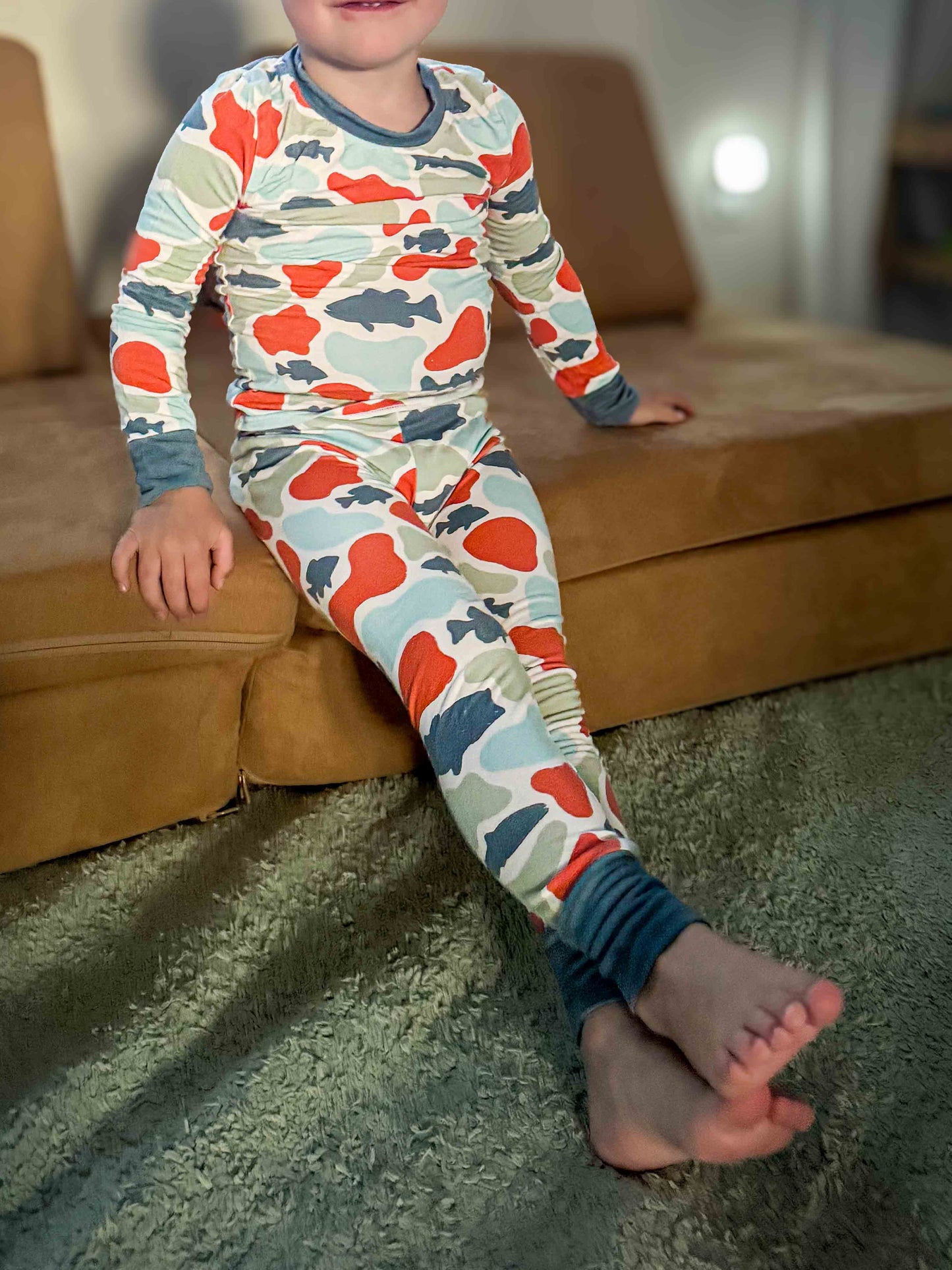 Loren Camo Fish Bamboo PJ Set