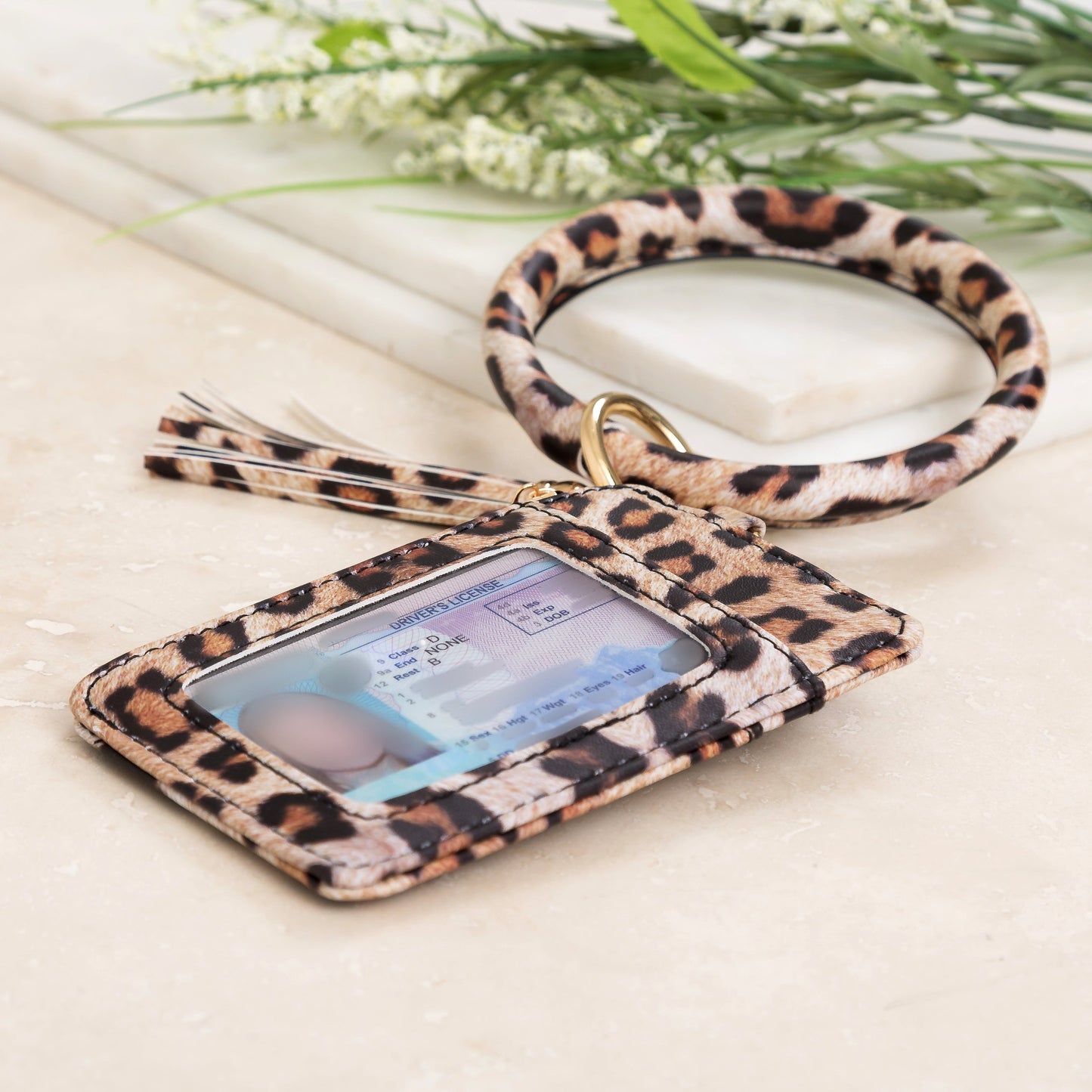 Frankie Key Ring ID Wallet Zip Bracelet