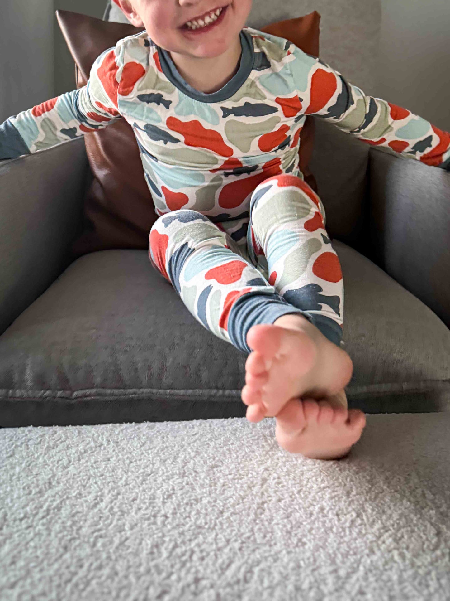 Loren Camo Fish Bamboo PJ Set