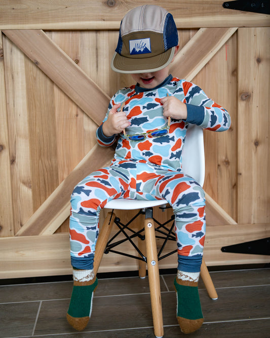 Loren Camo Fish Bamboo PJ Set