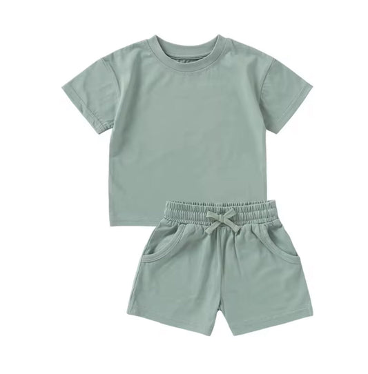 Zane Organic Cotton Short Sleeve T-Shirt and Short Set