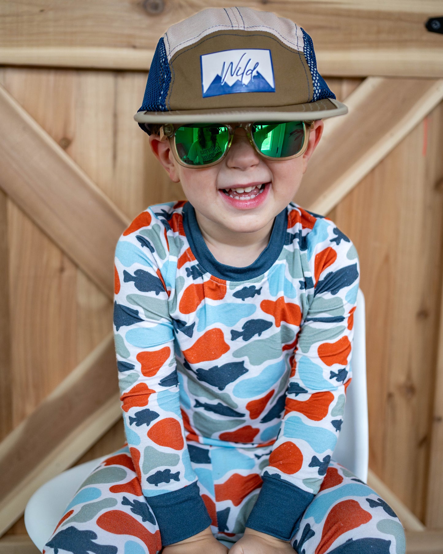 Loren Camo Fish Bamboo PJ Set