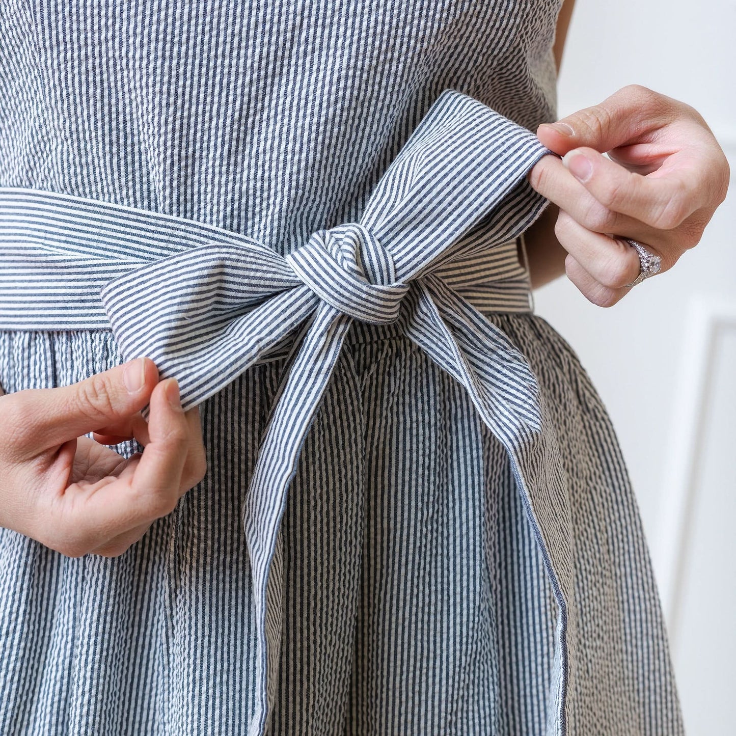Haven Organic A-Line Dress with Sash