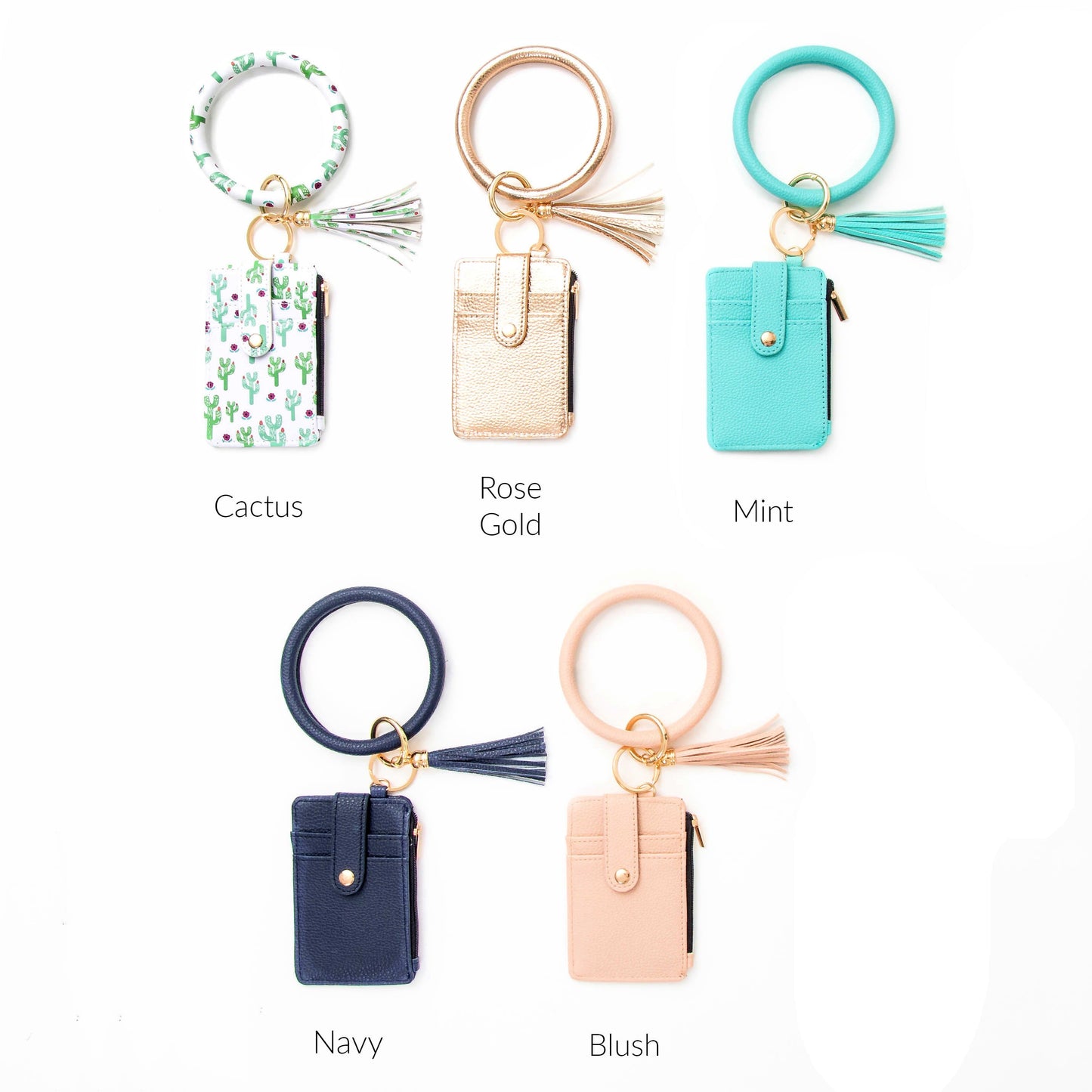 Frankie Key Ring ID Wallet Zip Bracelet