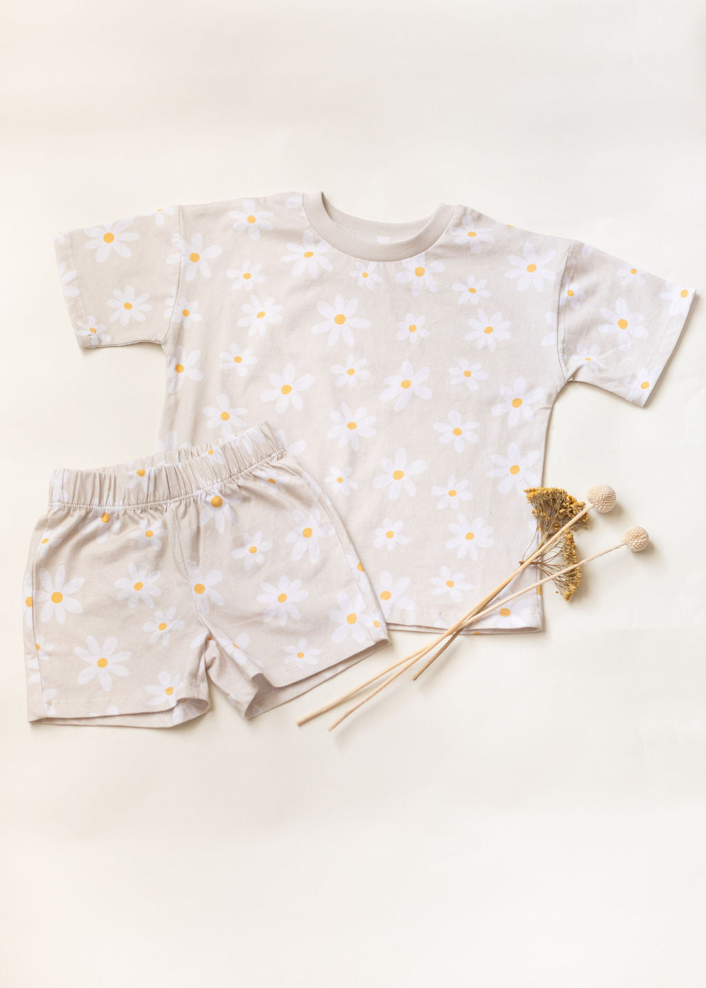 Wayne Emoji/Smiley face Short Sleeve Baby Lounge set