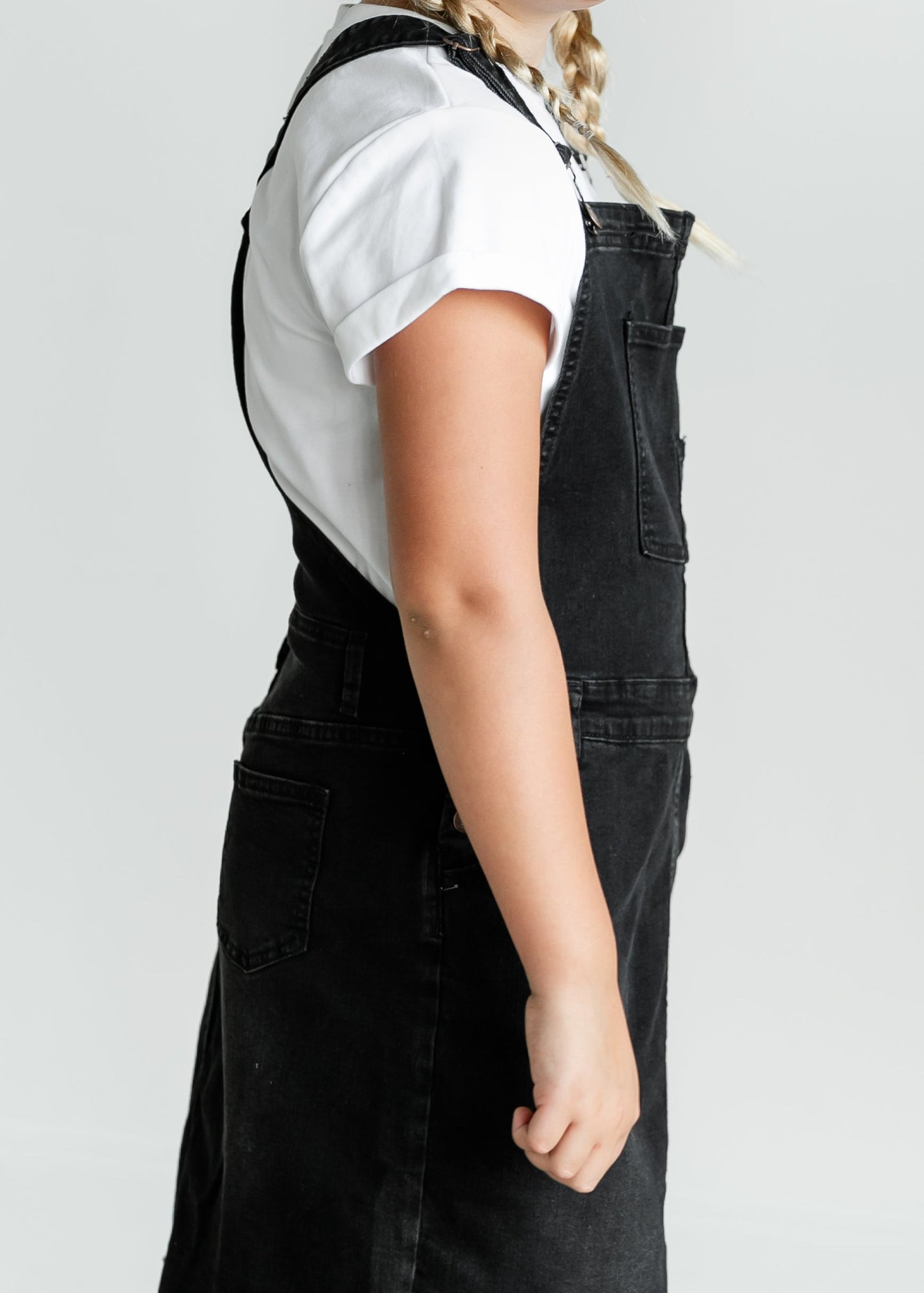 Aria Girls Denim Overall Jumper Dress - FINAL SALE