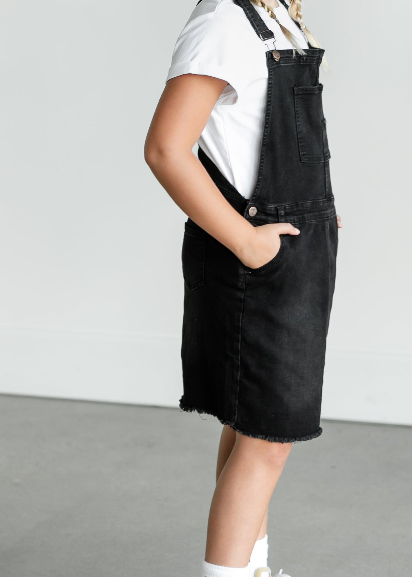 Aria Girls Denim Overall Jumper Dress - FINAL SALE