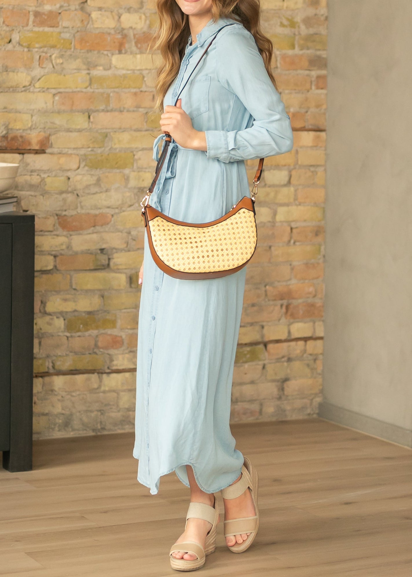Hazel Chambray Long Sleeve Dress