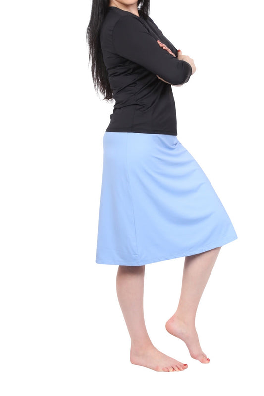 Evie Modest Knee Length Swim, and Sports Skirt with UPF 50+ UV protection