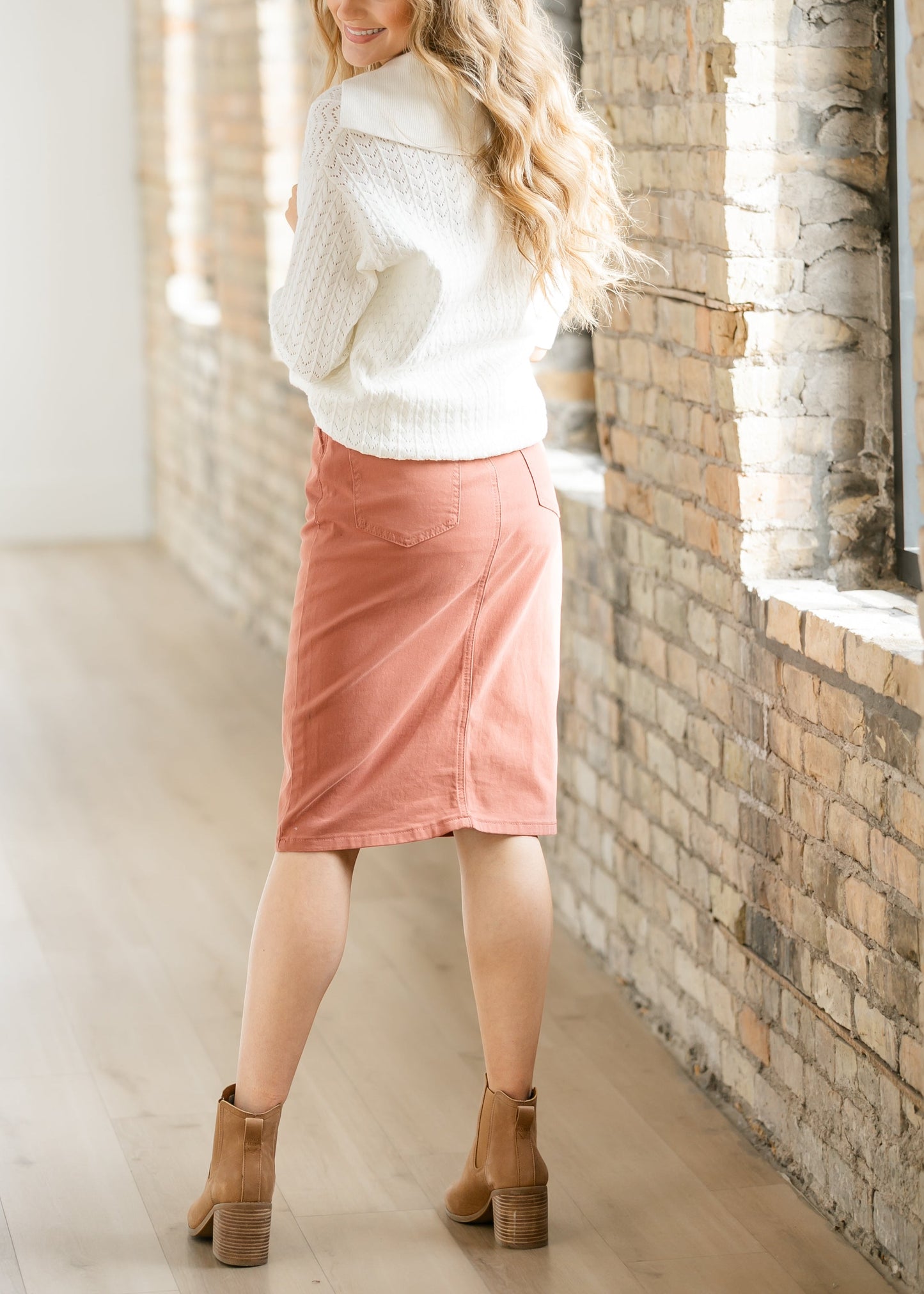 Remi Sienna Denim Midi Skirt - FINAL SALE