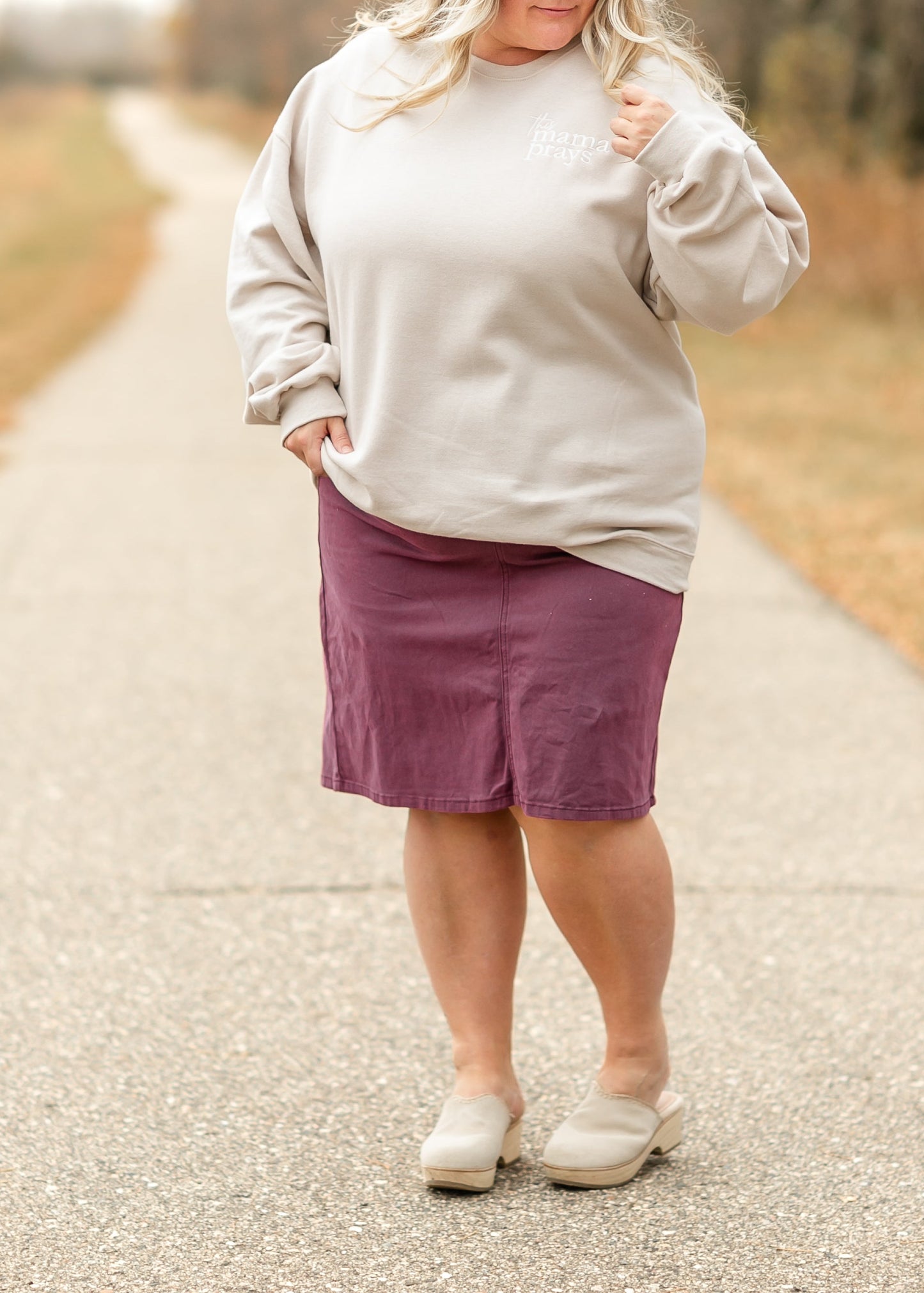 Remi Orchid Denim Midi Skirt - FINAL SALE