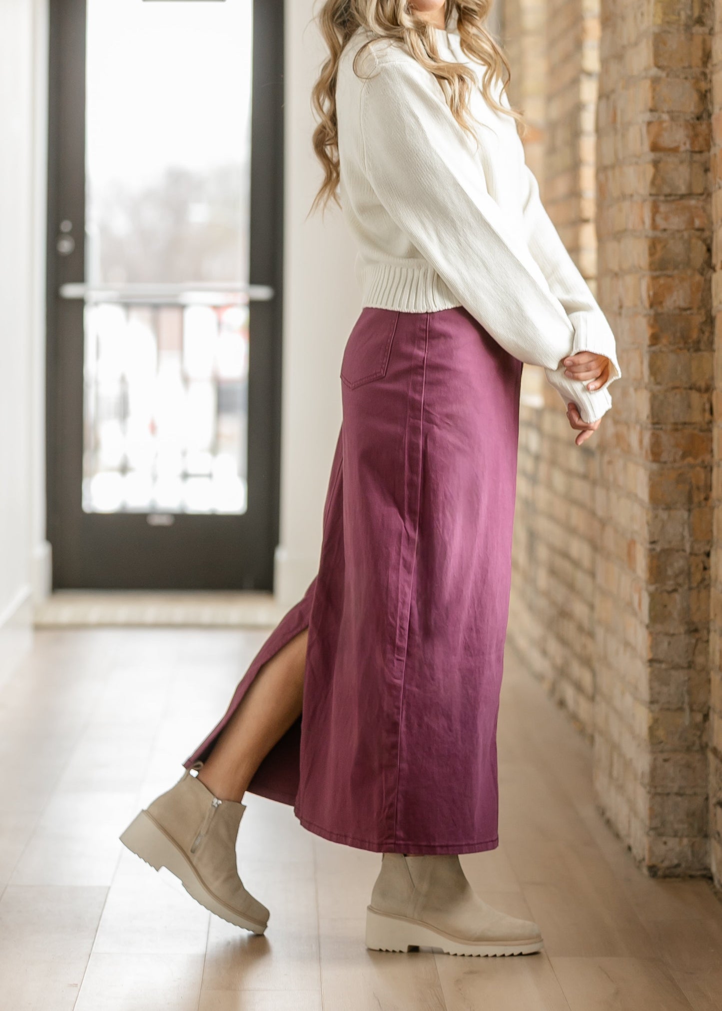 Stella Orchid Denim Maxi Skirt - FINAL SALE