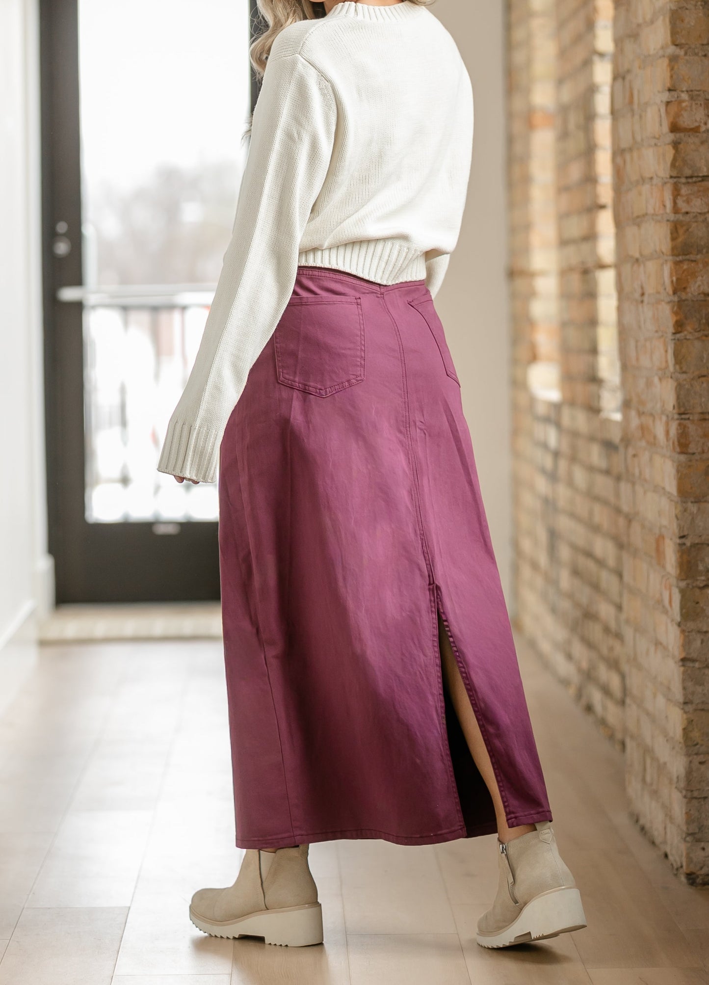 Stella Orchid Denim Maxi Skirt - FINAL SALE